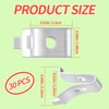 30 PCS Shelf Clips Metal Shelf Support Clips for Adjustable