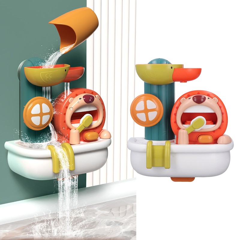Bath Toy Water Spray Cute Animal Toy Bubble Flow Bathtub