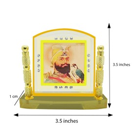 BEXCO Shri Guru Gobind Singh Ji Sikh Gurus Photo Showpiece car Dashboard