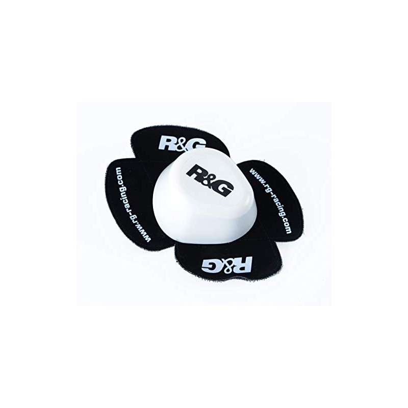 Aero knee sliders (pair, opaque/white), wet style (thicker than standard)