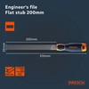 Presch Flat File 200mm - Three-Sided Cut for Filing Right-Angled