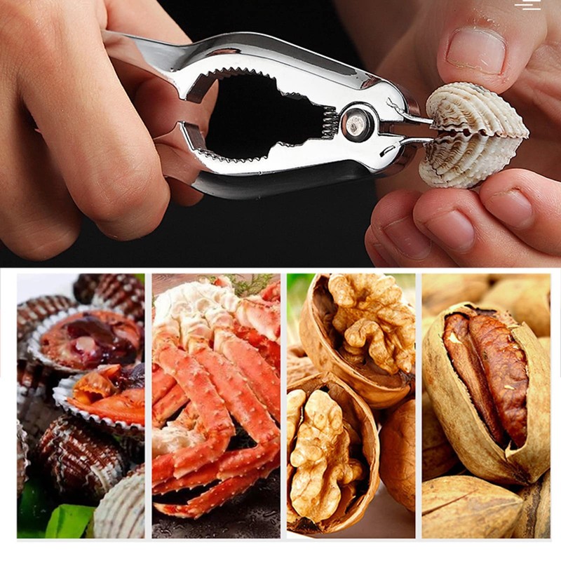 Sunicon Seafood Opener, Multi Functional Zinc Alloy Crab Pliers Nut