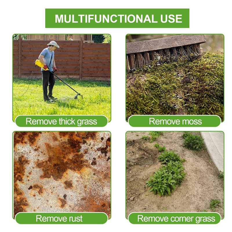 Professional Weed Brush for Brush Cutter, Replacement Weed Brush with