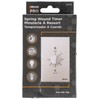 Woods 59719 In-Wall 60 Minute Spring Wound Timer; Grey/Gray