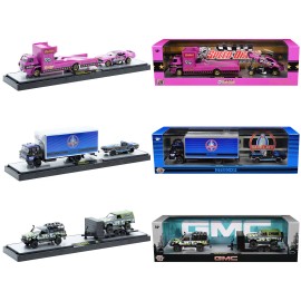DCD Auto Haulers 1/64 Diecast Models M2 Machines Set of 3 Trucks Release 86 Limited Edition-Worldwide 9600 Pieces