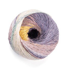 YarnArt Summer Dream - Mezcla de algodón – 3.4 onzas, hilo multicolor arcoíris de 383 yardas para proyectos de todas las estaciones Fuitable para tejer blusas, chales, bufandas y suéteres, fino: 2