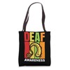 Hearing Aid Ear Disability Support Deaf Awareness Tote Bag
