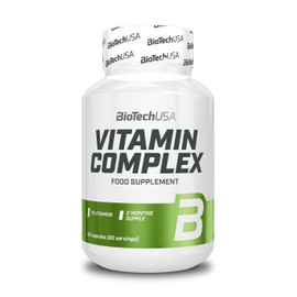 BioTechUSA Vitamin Complex | Multivitamin & Mineral Capsules | Vitality | Skin | Hair | Immunity | 13 Vitamins | 10 Minerals | Gluten Free | 60 Capsules
