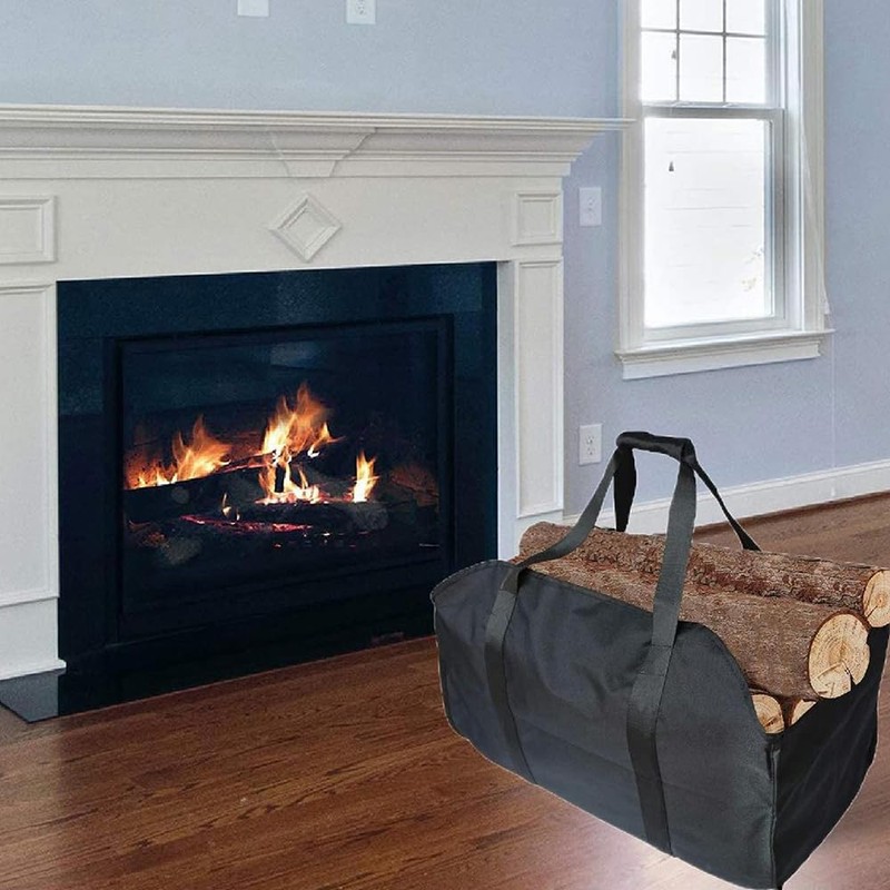 Premium Firewood Bag, Made of Polyester, Portable Firewood Basket, Foldable