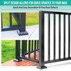 AJOVW 2 pcs 2.5x2.5(Actual: 2.5"x2.5") Aluminum Deck Post Base Cover,