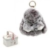 Fluffy Bunny Keychain - Ultra Soft Plush Rabbit Charm