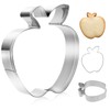 Molain Apple Cookie Cutter, 3.5 Inch Apple Cutter Fruit Cookie