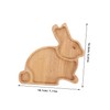 CORHAD Multipurpose Wooden Easter Tray for Cheese Fruit Dessert Party