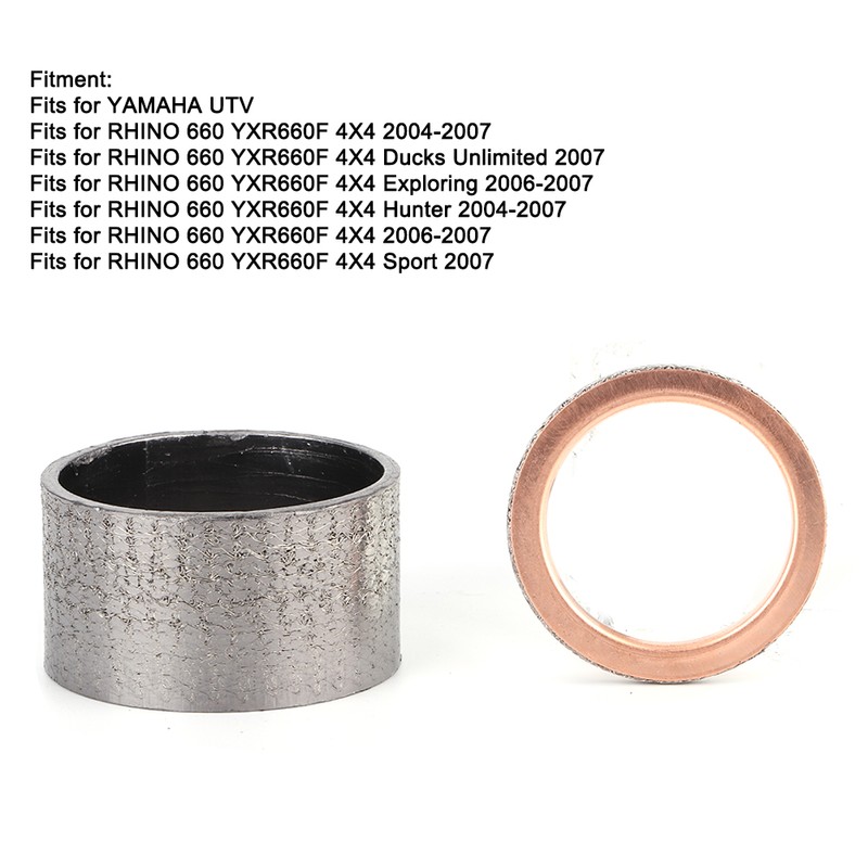 Copper Motorcycle Exhaust Pipe Gasket Seal Washer Fits for Yamaha