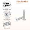 DTGN 100Pcs #8x1 Flat Head Wood Screws, 304 Stainless Steel