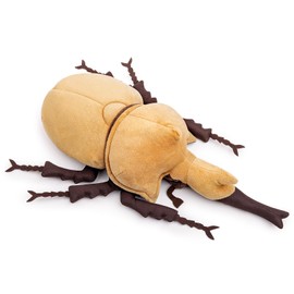 ZHONGXIN MADE Realistic Gold Atlas Beetle Plush Toy - 10" Atlas Insect Beetle Stuffed Animal, Soft Crustaceans Animals Model, Unique Beetle Toys Model Dolls Gifts for Kids