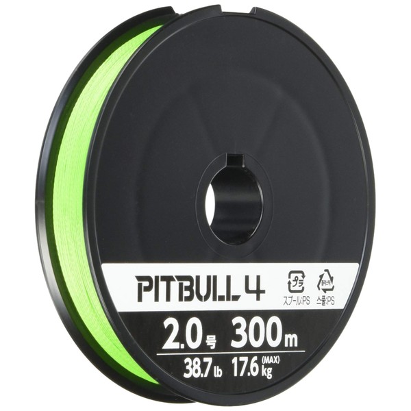 Shimano Pitbull 4 300m 2.0 Lime Green PL-M74S Fishing Line