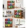 HULISEN 3 Tier Tea Bag Organizer for 120 Tea Bags,