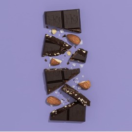 Hu Chocolate Bars | 12 Pack Almond Crunch Chocolate | Natural Organic Vegan, Gluten Free, Paleo, Non GMO, Fair Trade Dark Chocolate | 2.1oz Each