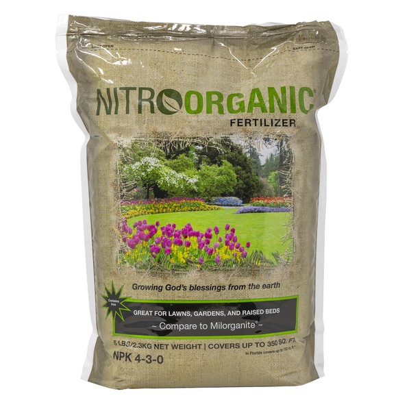 NitroOrganic Natural Plant Food Slow Release Fertilizer, 5 Pounds -