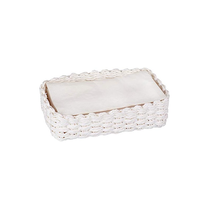 Guest Towel/Buffet Napkin Caddy Tray, White