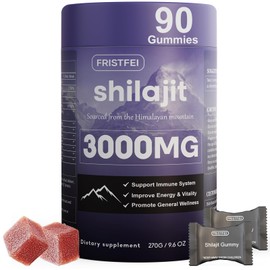 Pure Himalayan Shilajit Gummies for Men & Women - 100% Natural & Organic | 85+ Trace Minerals & Fulvic Acid | 90 Count | Individually Packaged