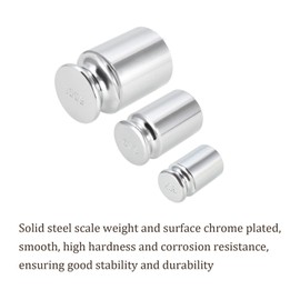 Kozelo Scale Calibration Weights Set 20g 50g 100g x M1 Precision Chrome Plated Steel Gram Weight for Digital Jewelry Scales Science Laboratory Balance