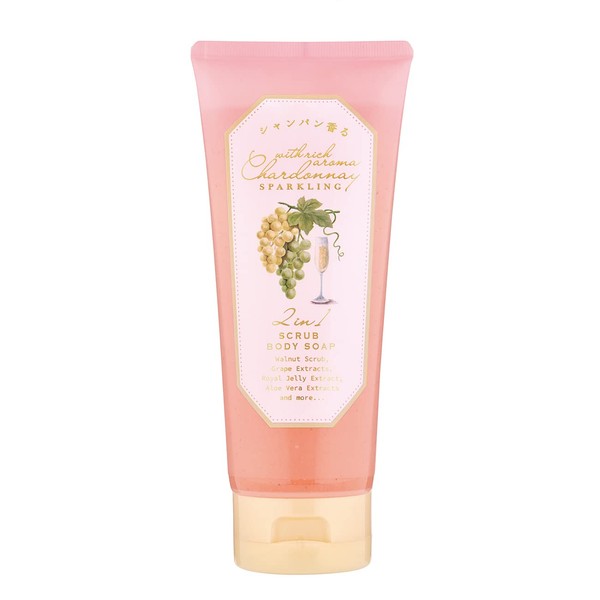 Chardonnay Sparkling Scrub Body Soap, 6.8 fl oz (220 ml)