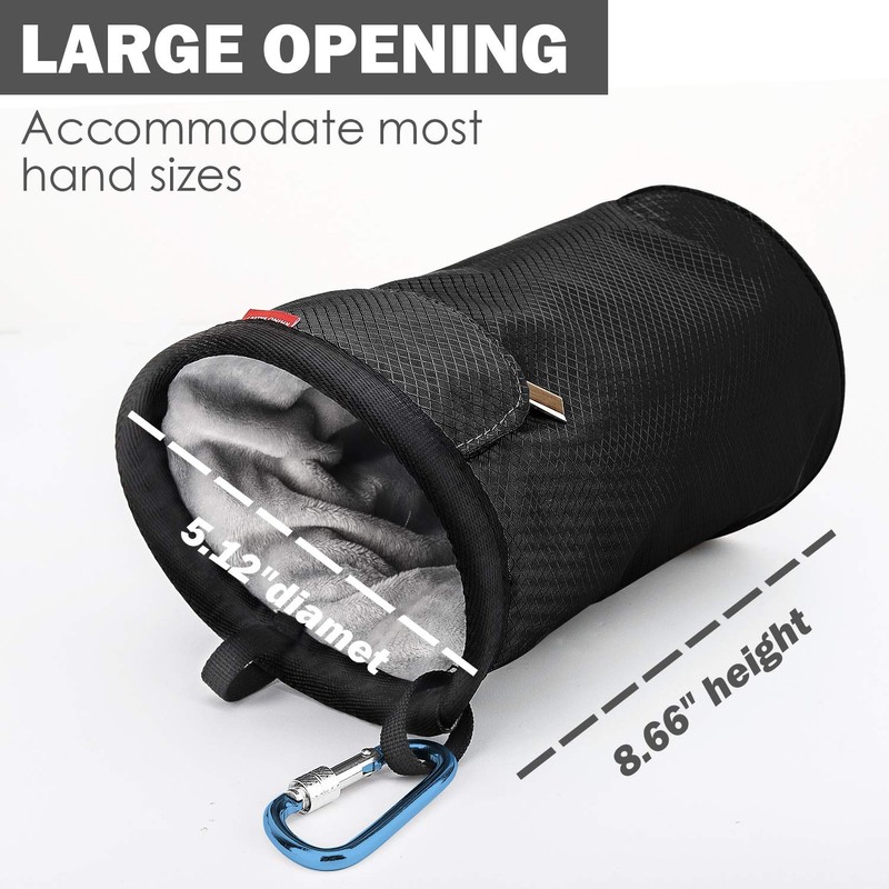 Rhino Valley Climbing Chalk Bag, No Leak Drawstring Chalk Bag