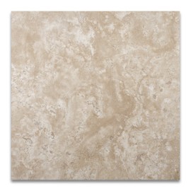 Durango Cream Travertine 18 X 18 Filled and Honed Tile