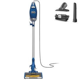 Shark Shark HV343AMZ Rocket Corded Stick Vacuum with Self-Cleaning Brushroll, Lightweight & Maneuverable, Perfect for Pet Hair Pickup, Converts to a Hand Vacuum, Crevice Upholstery Tools, Blue/Silver