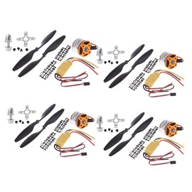 Goolsky 4pcs A2212 1000KV Outrunner Motor + 4pcs HP 30A ESC + 4pairs 1045 Prop (B) Quad-Rotor