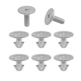 Lower Engine Cover Bolt Pin Screws, Radiator Engine Access Cover Pin and Lower Cover Bolt Lower Engine Cover Pin Screw Compatible with Honda Civic Accord CR-V Acura 90105-TBA-A00 90674-TY2-A01