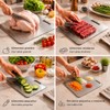 5 Tablas para Picar de Acero Inoxidable 304, Antideslizante Doble,