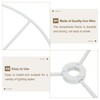 PATIKIL 11.8 Inch Lamp Shade Ring, 2 Set Metal Lamp