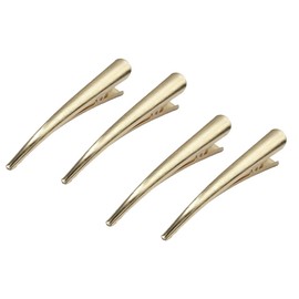 MAHAVIMOKSA 10pcs 125mm/4.9” Large Duckbill Metal Hair Clips Alligator Curl Clips for Women Ladies Hair Accessories (KC Gold)