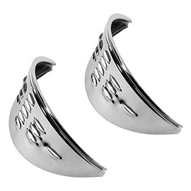 IAP Performance AC941311 Headlight Eyebrow (Chrome Louvered Pair for VW Beetle)