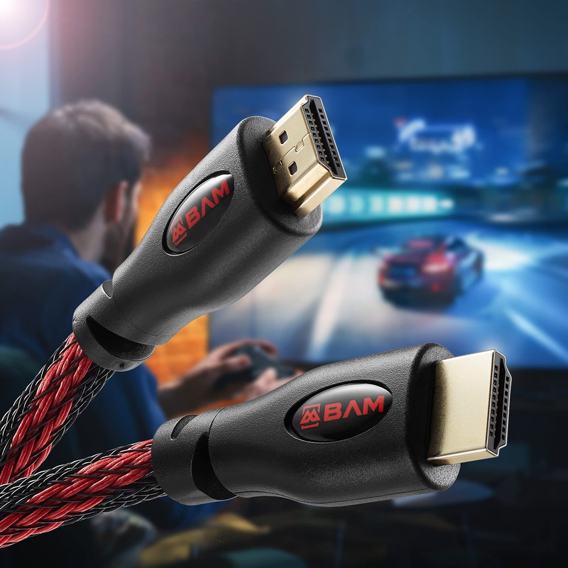 Bam 3 Pack High Speed 4K HDMI Cables - 25'