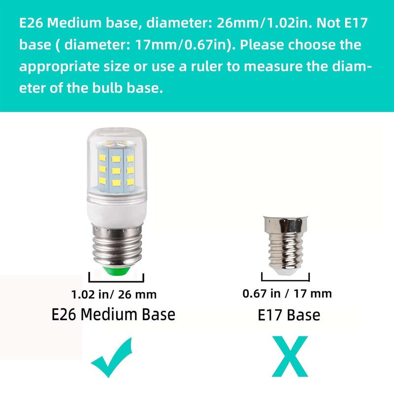 hekmazon KEI D34L for Frigiidaire Refrigerator Light Bulbs Replacement 5304511738