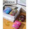 M MUchengbao 4PS Pill Organizer Travel Pill Box，Portable Folding Small