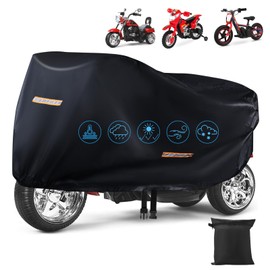 Car Toy Cover, Robust 420D Universae Children's Car Cover, Large Car Cover for Children, Electric Vehicles with Windproof Buckles and 4 Reflective Strips, Waterproof Outdoor & Dust Protection