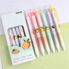 YHSMFCL 12Pcs Cute Fruit Retractable Gel Pens 0.5mm Black Ink
