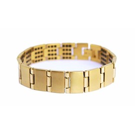 'Gold Color Titanium Germanium Bracelet