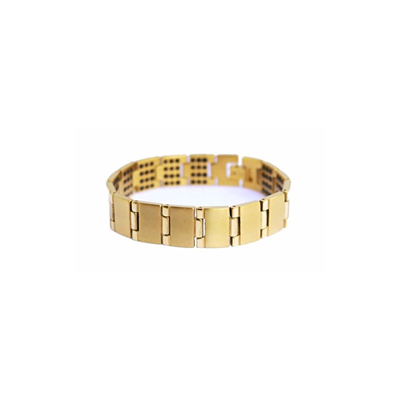 'Gold Color Titanium Germanium Bracelet