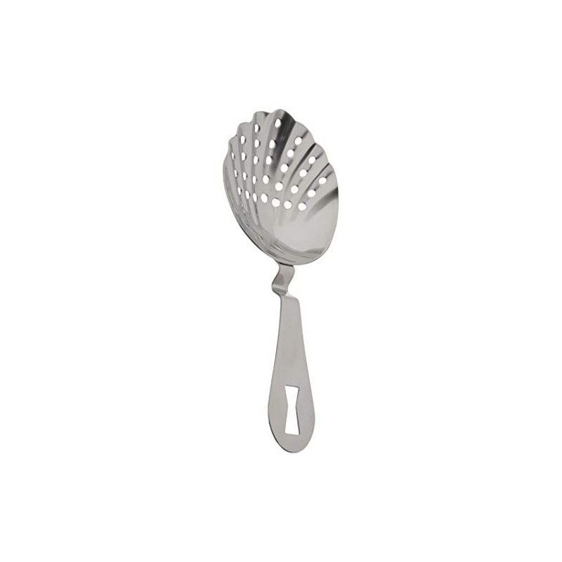 Barfly Premium Scalloped Julep Strainer, Stainless Steel, 17.78 x 7.3