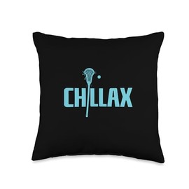 Lacrosse sport hobby ball ball sport La Crosse Chillax Lacrosse Ball Sports Team Throw Pillow, 16x16, Multicolor
