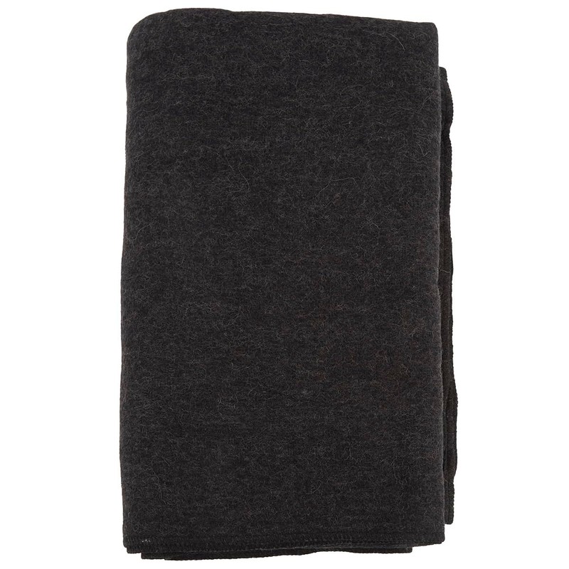 Curaplex Wool Blend Gray Blanket, 66" X 90"