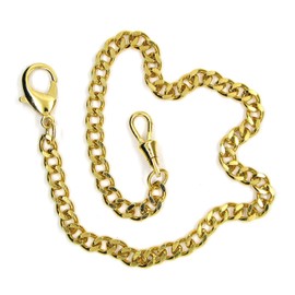 Pocket Watch Chain Albert Chain Gold Pocket Chain for Men Lobster Clasp Swivel Clasp FC04A