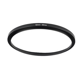 GZNLY 82mm to 86mm Step-up Adapter Rings Filter Adapter Black Metal Step Down Filter Ring Adapter Compatible with All Brand UV CPL ND Camera Lens Filter Stepping Rings (82mm-86mm)