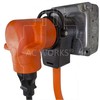 AC WORKS 50-Amp RV/Range/Generator 14-50 Piggy-Back Plug Adapter (To 4-Prong